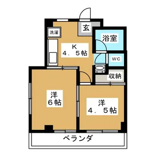 メゾンドールヨコオ【2階】の間取り