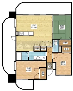 ダイアパレス長崎大学病院前【9階】の間取り