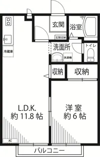 グリーンパーク 2階【2階】の間取り
