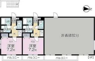 ルーチェ松原【1階】の間取り