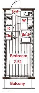 ガーラ・リバースクエア横濱南【8階】の間取り