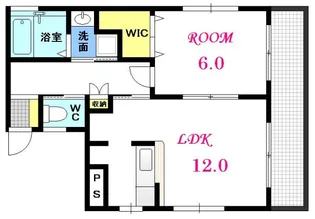 ロリエ中広通り【4階】の間取り