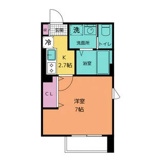 グロワール自由が丘【2階】の間取り