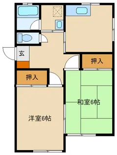 パシフィックホームA棟【1階】の間取り