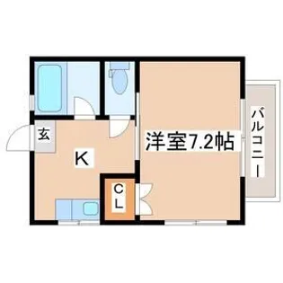 ラレーブ多賀城II【2階】の間取り