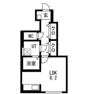 Grandir城北(グランディール)【1階】の間取り