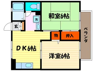 セジュ-ルヴィヴァン【1階】の間取り