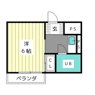 杁中カジウラマンション【3階】の間取り