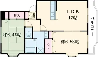 レジュウィールG棟【1階】の間取り