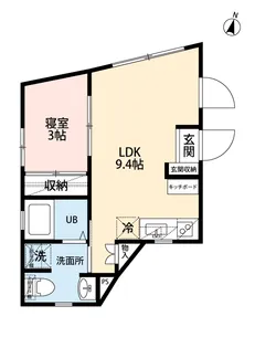 パークフロント小山台【3階】の間取り