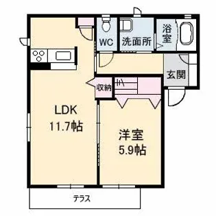 ラグーナ【2階】の間取り