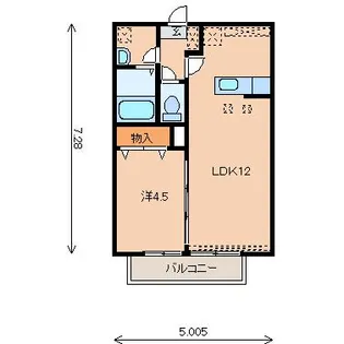 プリンストレーチェ【1階】の間取り