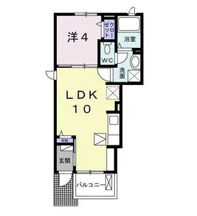 セレッソ花畑II【1階】の間取り