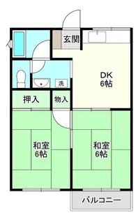 第1サニーハイツ【2階】の間取り