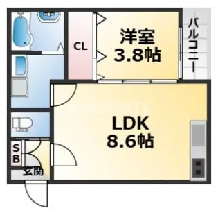 F Piacere SEAM【2階】の間取り