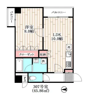 MOMOZONO【3階】の間取り