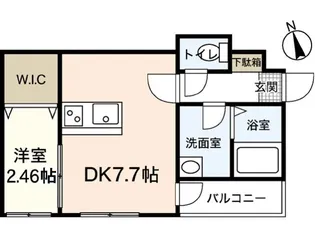 セブンプロート五日市リバーサイドII【1階】の間取り