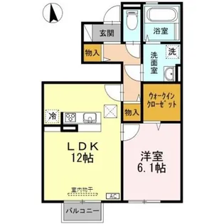 ウニールT【1階】の間取り