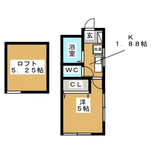 エスカーラハイツ【2階】の間取り