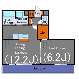 Richesse Dwell 溝の口【3階】の間取り