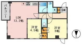 インペリアルパークI【5階】の間取り