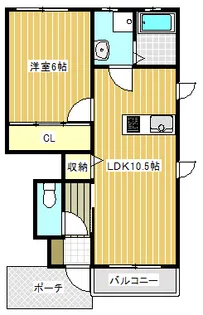 コートすずしろ【1階】の間取り
