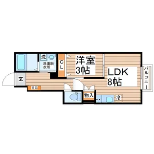 メリア3(MeriaIII)【1階】の間取り