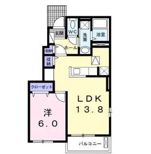 エステート社I【1階】の間取り