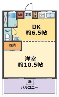 甲子園第2コーポラス【5階】の間取り