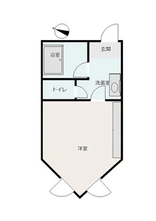 コーポ森の家【1階】の間取り