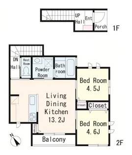 鎌倉 花冠【1階】の間取り