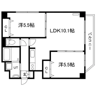 SーFORT札幌元町【5階】の間取り