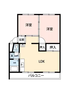 公社賃貸SMALIO 下田部C【5階】の間取り