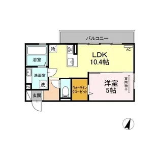 ハウスとりみゆ【1階】の間取り