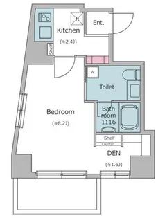 レジディア恵比寿【2階】の間取り
