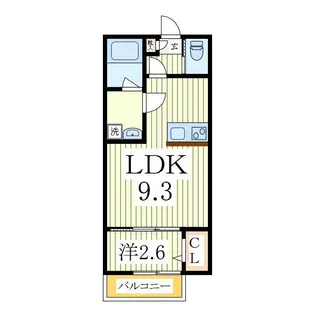 KEIAI RESIDENCE 南柏【1階】の間取り