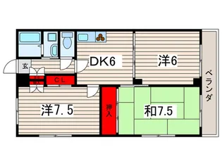 カ-サ・デル・ソル【1階】の間取り