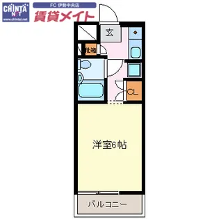 常磐レジデンス【2階】の間取り
