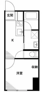 中峠ハイツB2棟【1階】の間取り