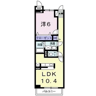 ヌーベル コリーヌII【1階】の間取り