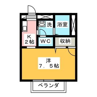 フィールドグリーン【2階】の間取り