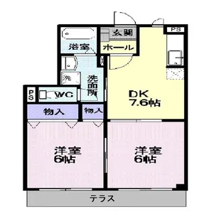 キャンディータフトS【1階】の間取り