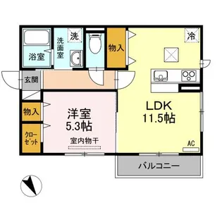 WIT CUBE AB【1階】の間取り