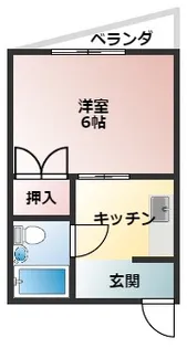 山口ハイツ【4階】の間取り