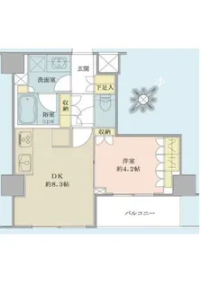 ブリリア日本橋茅場町【3階】の間取り