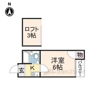 オーナーズマンション瓢箪山【3階】の間取り