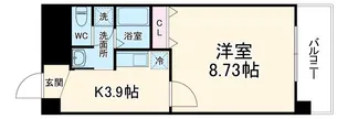 テルマーノ西洞院【6階】の間取り