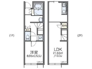 レオネクストタビィ【1階】の間取り