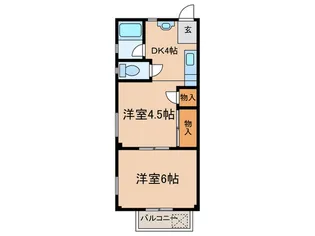 乾マンション【3階】の間取り