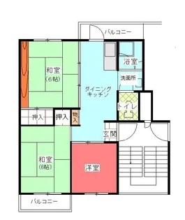 公社賃貸SMALIO 高倉台【5階】の間取り